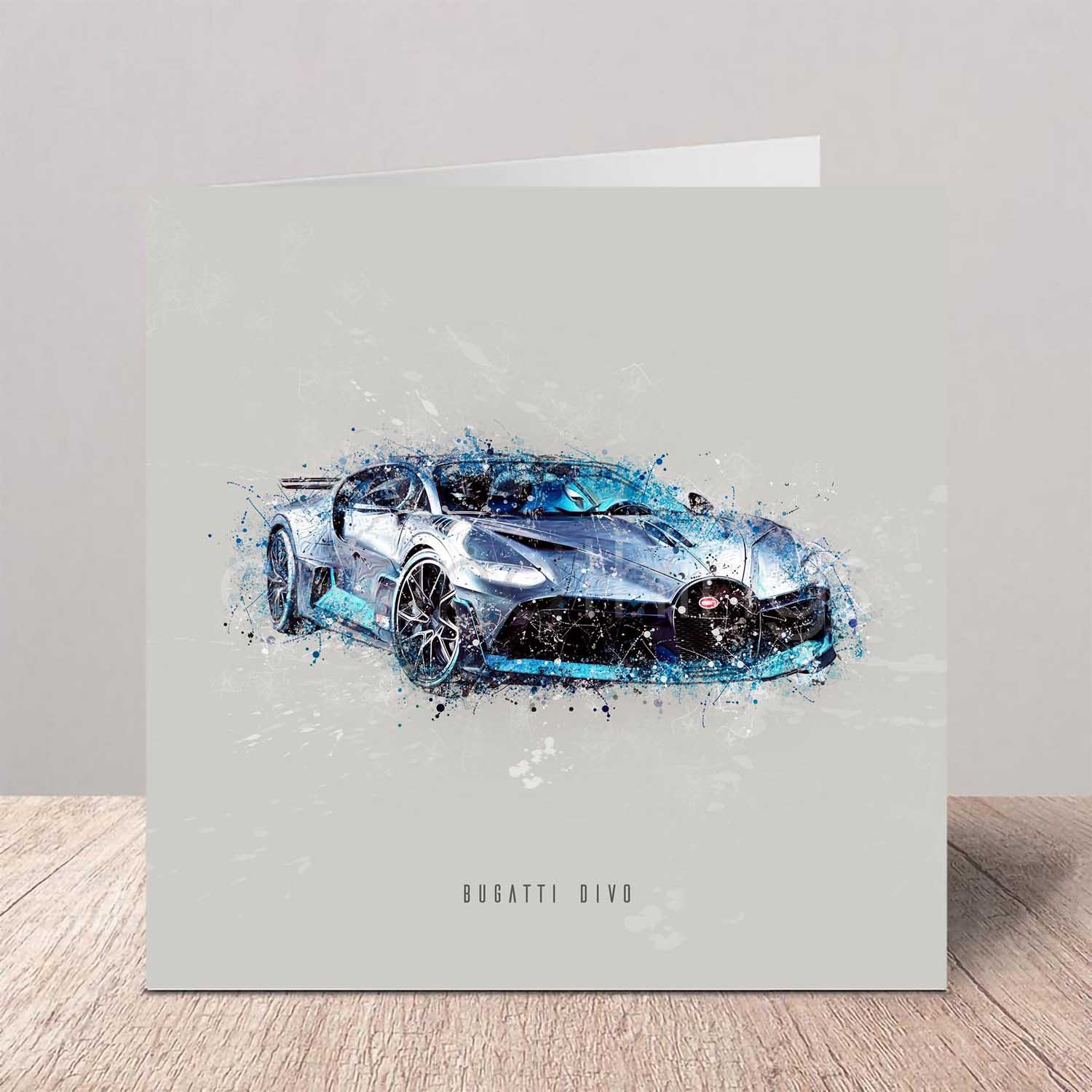 Bugatti Divo Greeting Card