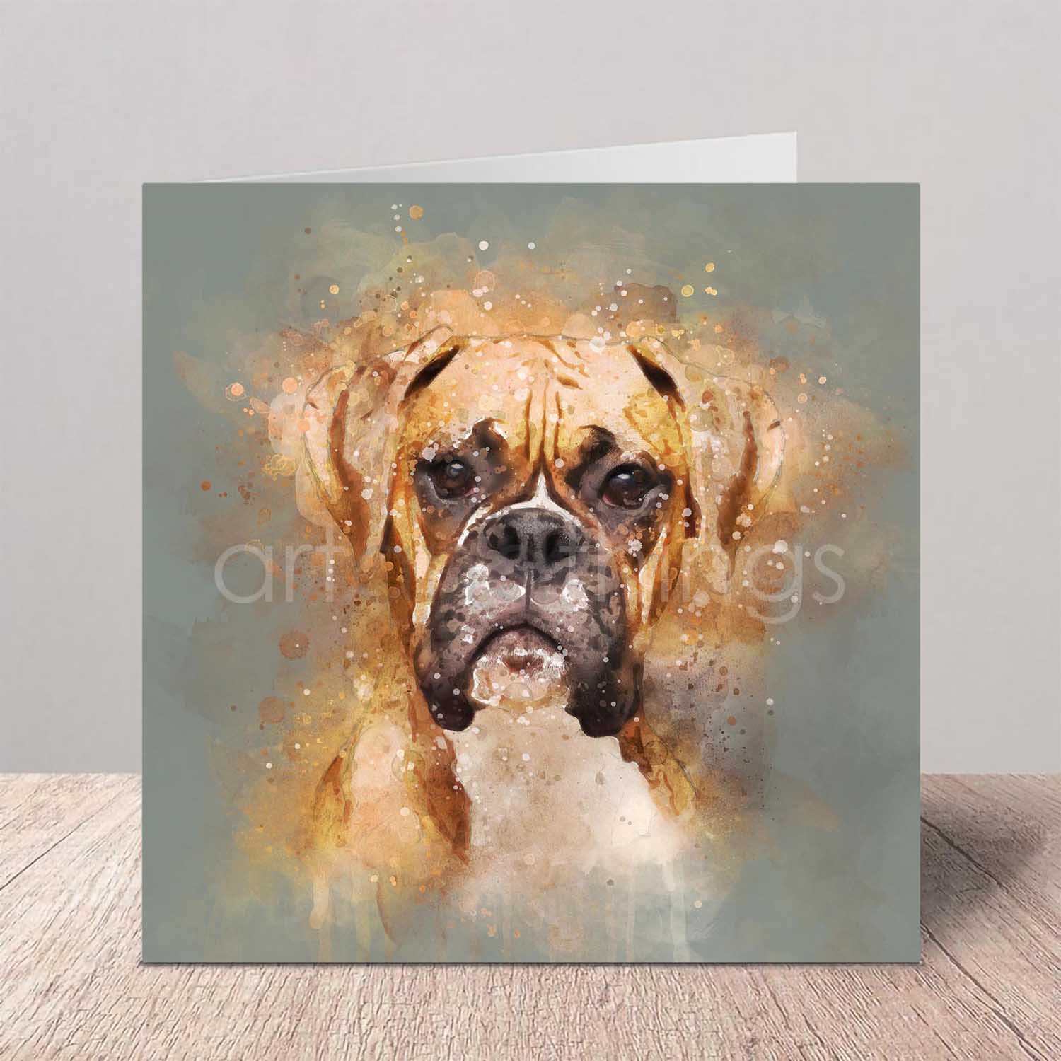 Boxer Dog Greeting Card
