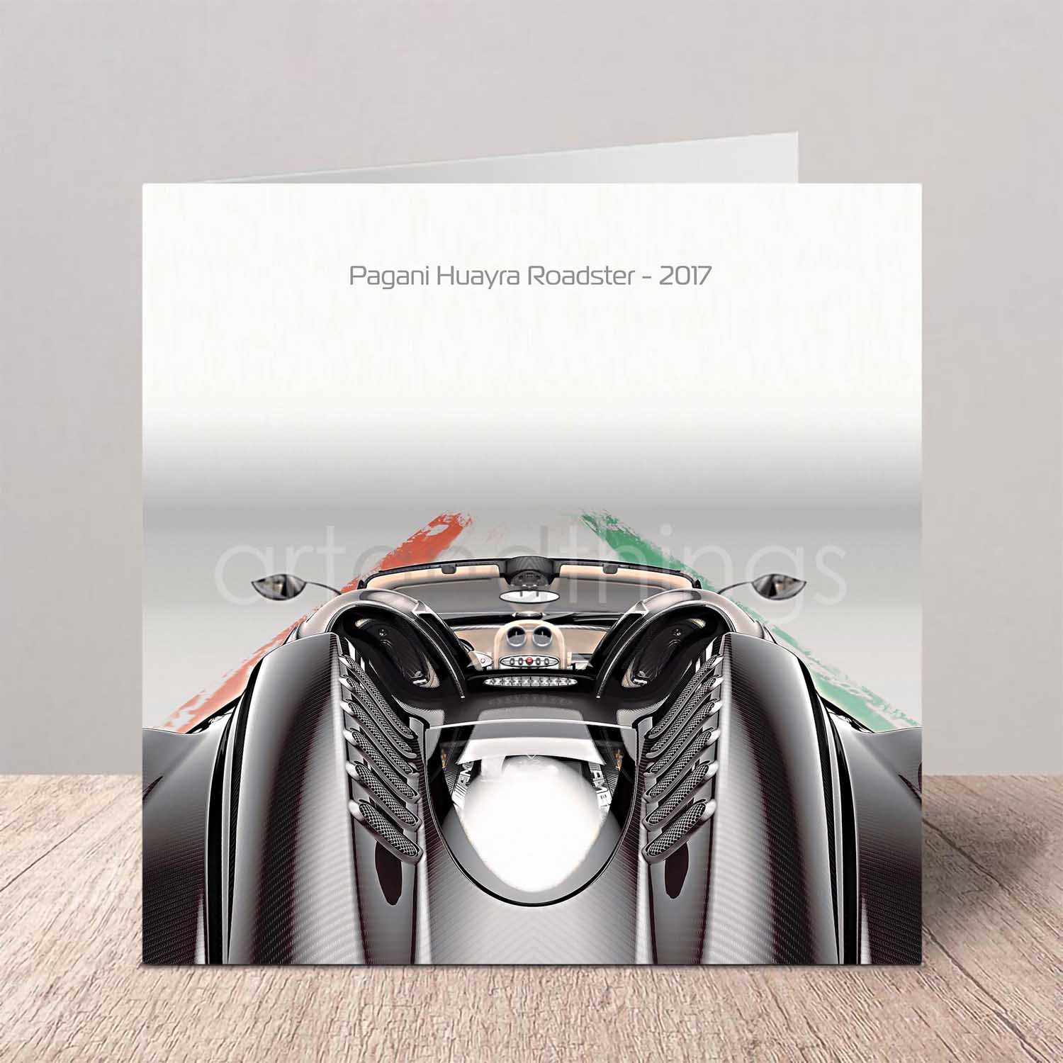Pagani Huayra Roadster Rear Greeting Card