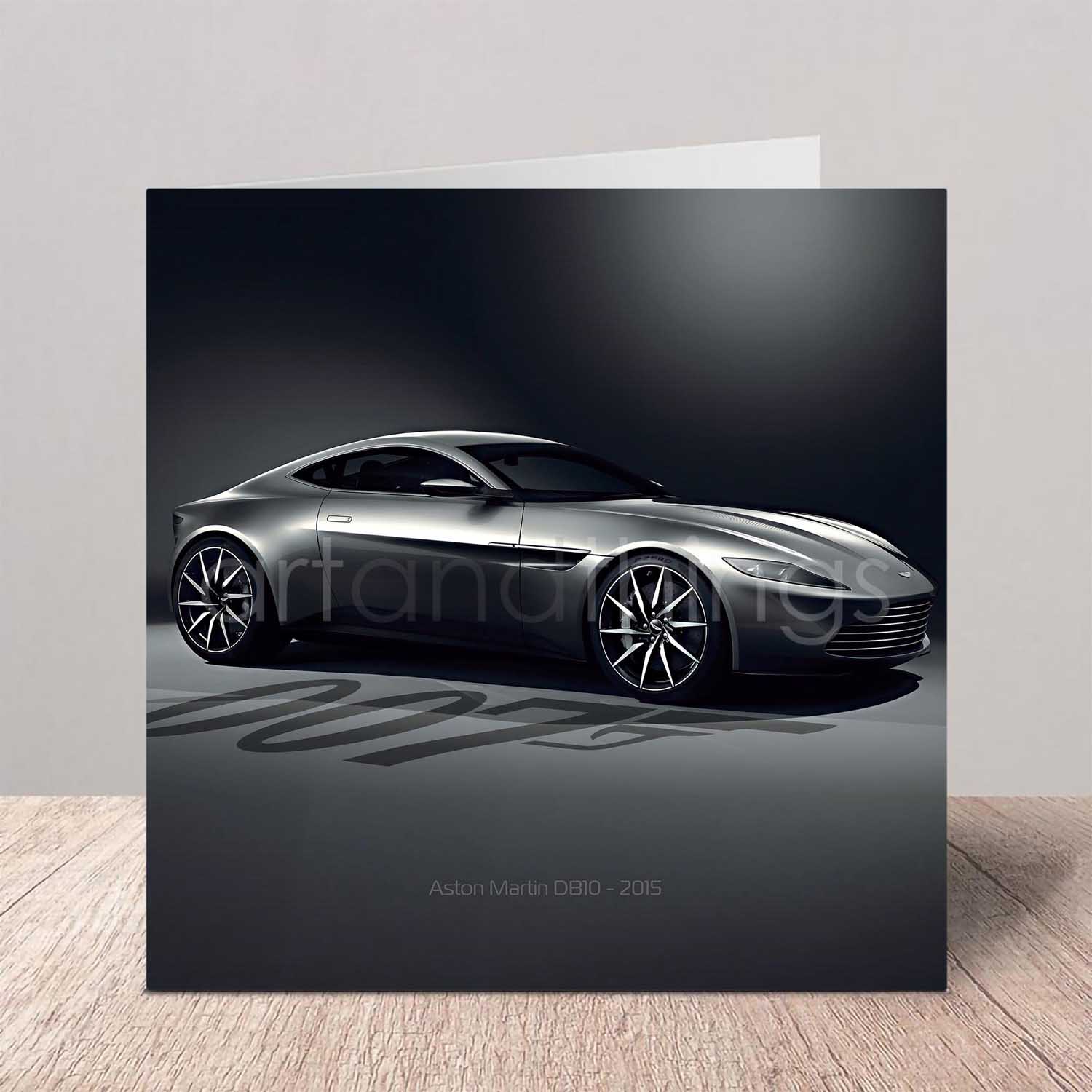 James Bond Aston Martin DB10 Greeting Card
