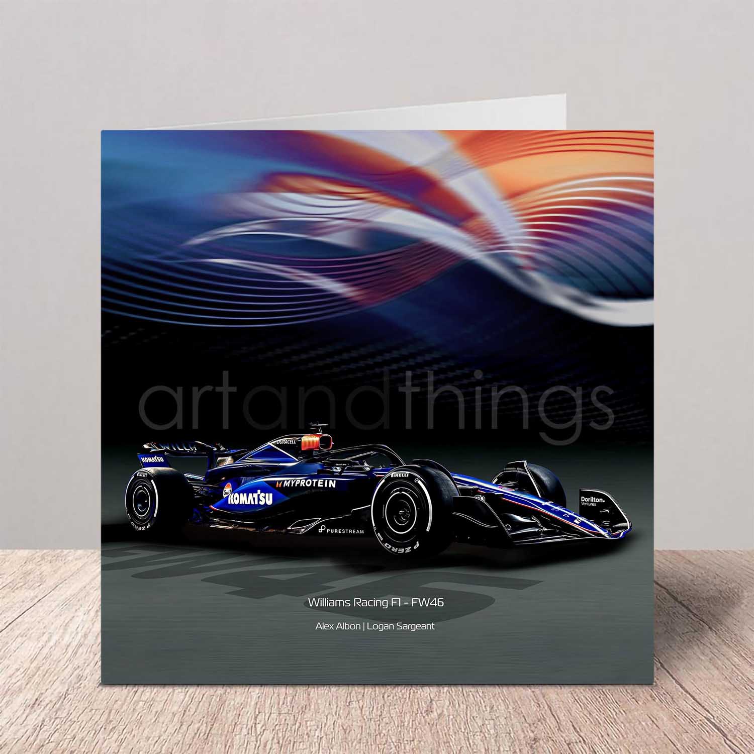 Williams F1 Car Greeting Card