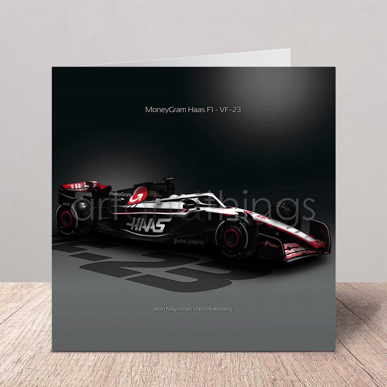 Haas F1 Car Greeting Card