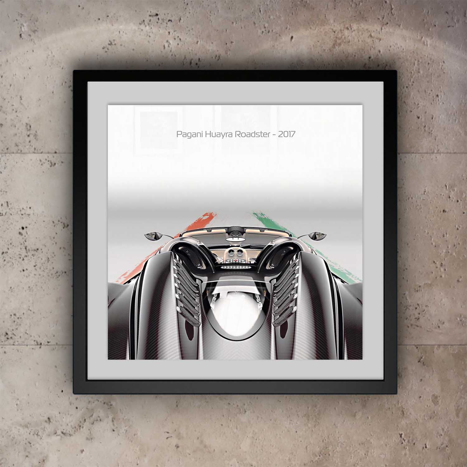 Pagani Huayra Roadster Print - Rear