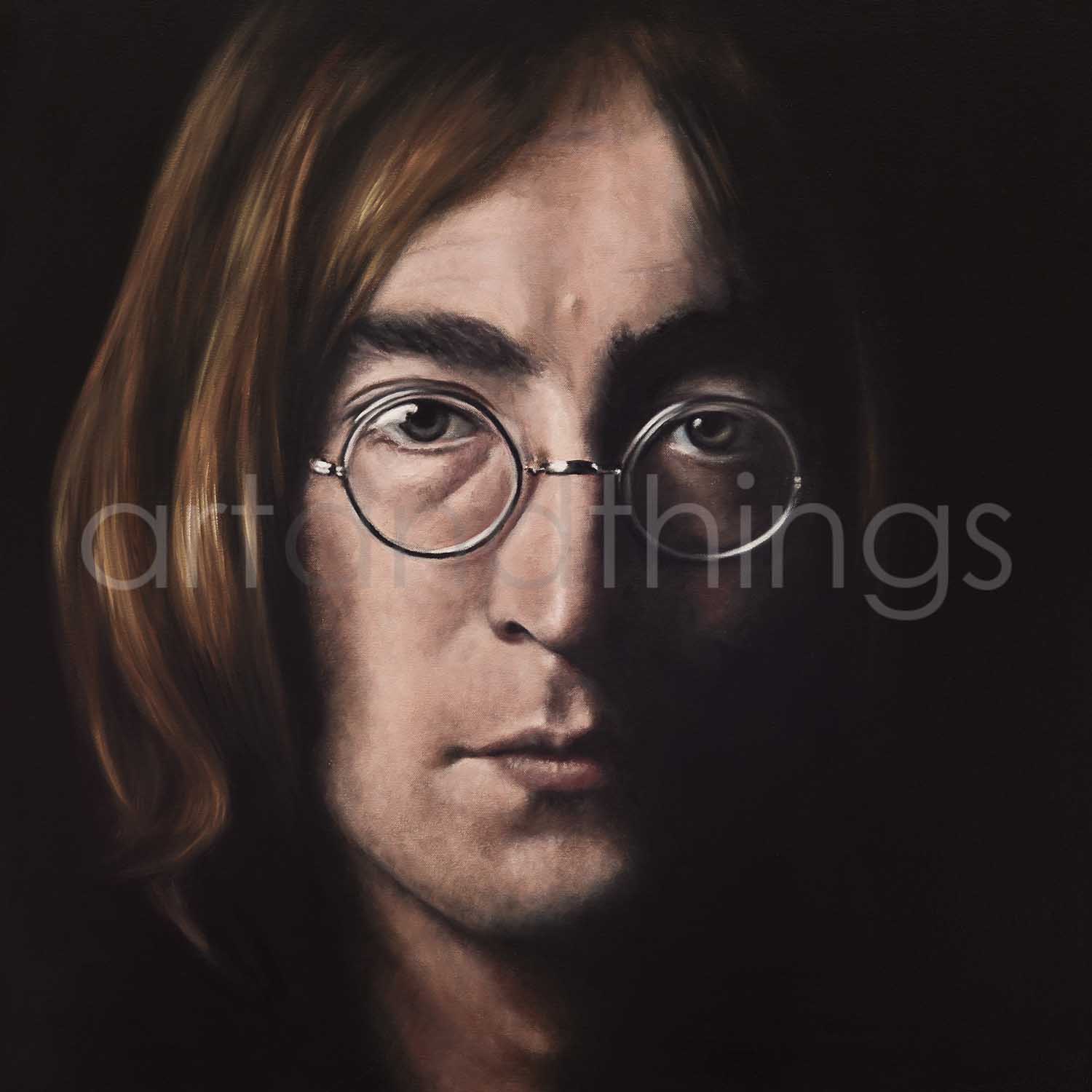 John Lennon Print - The Beatles Framed and Signed