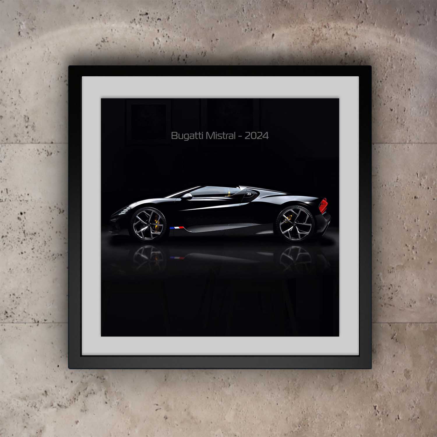Bugatti Mistral Wall Art - Side