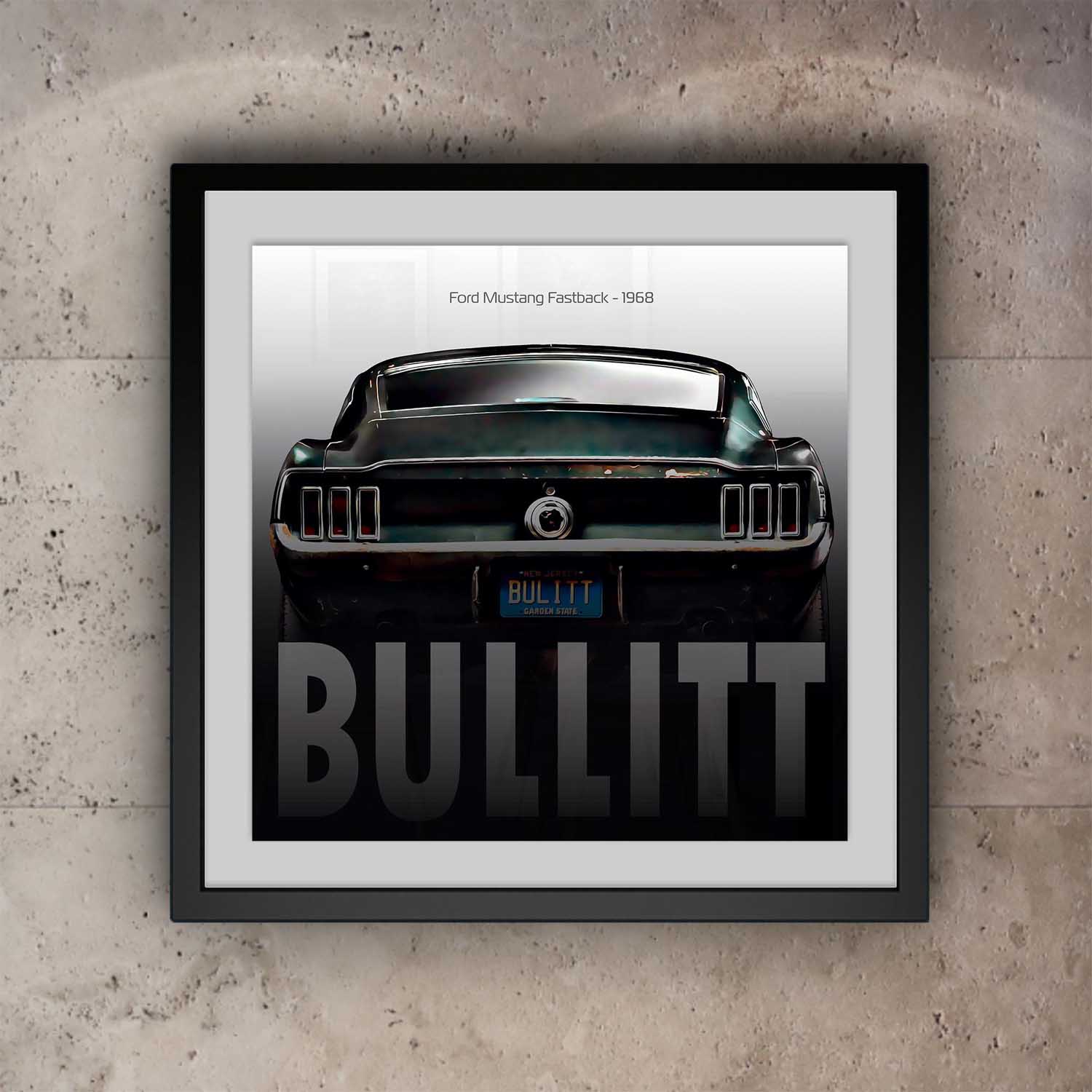 Bullitt Mustang Print - Rear