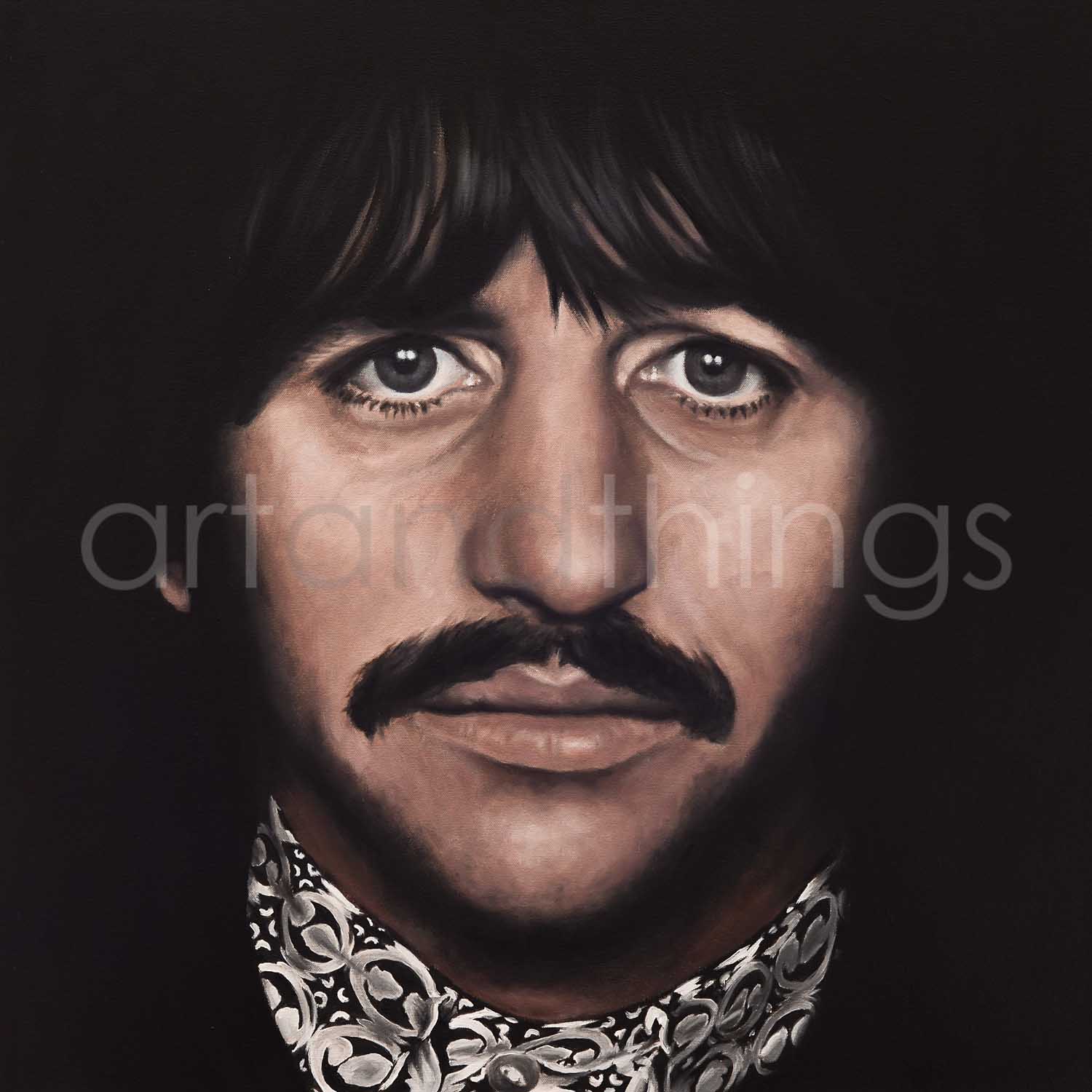 Ringo Starr Print - The Beatles Framed and Signed