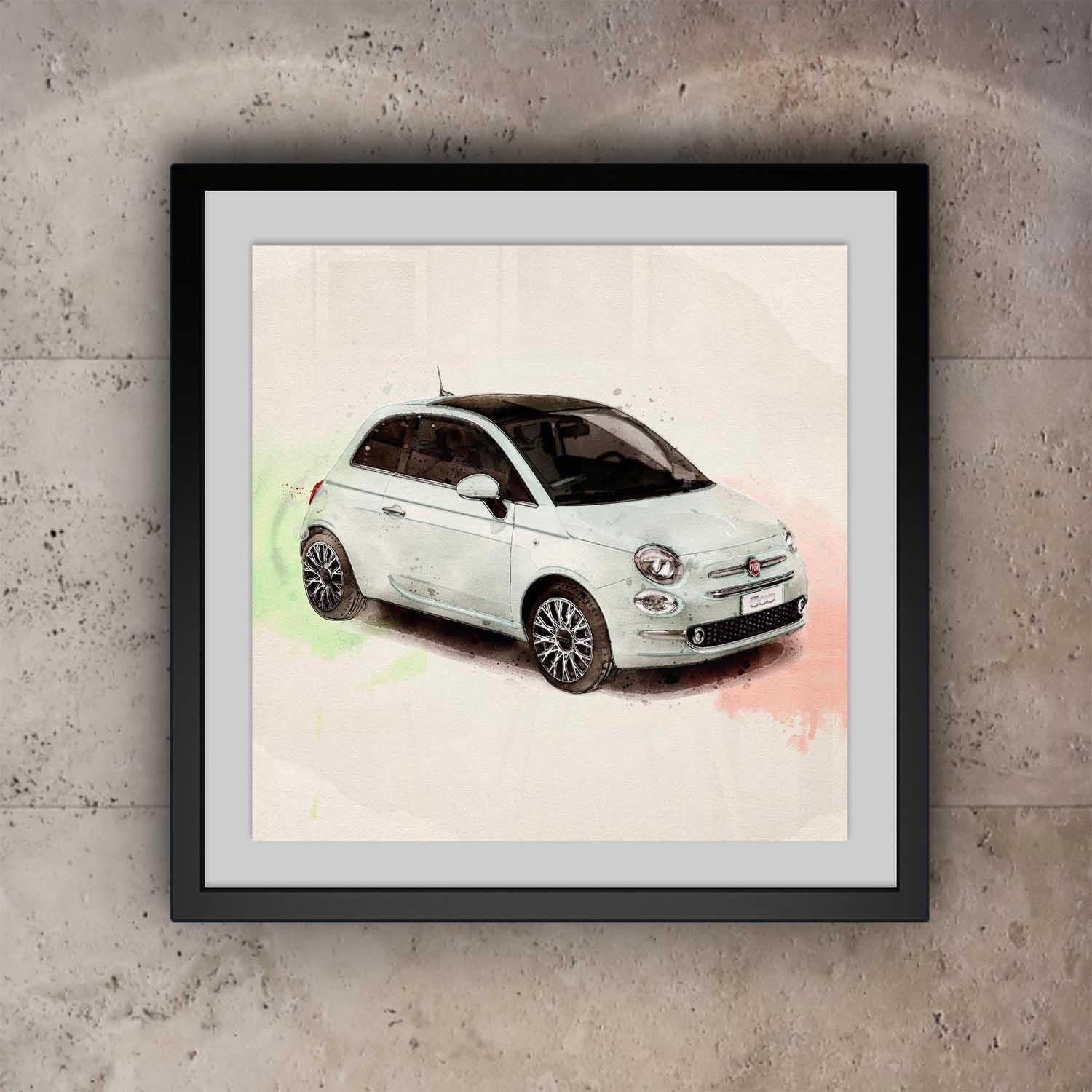 Fiat 500 Wall Art