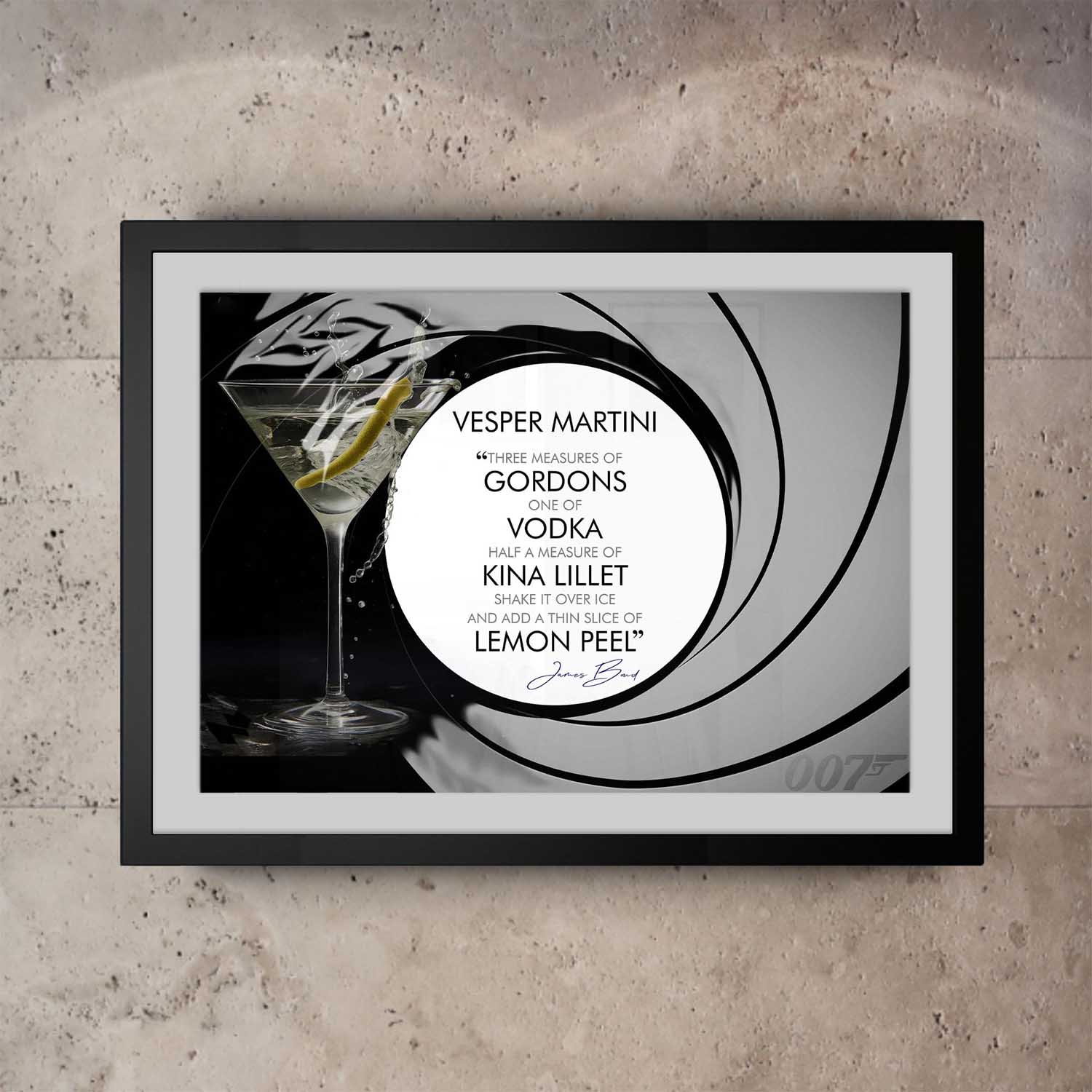 Vesper Martini Cocktail Print