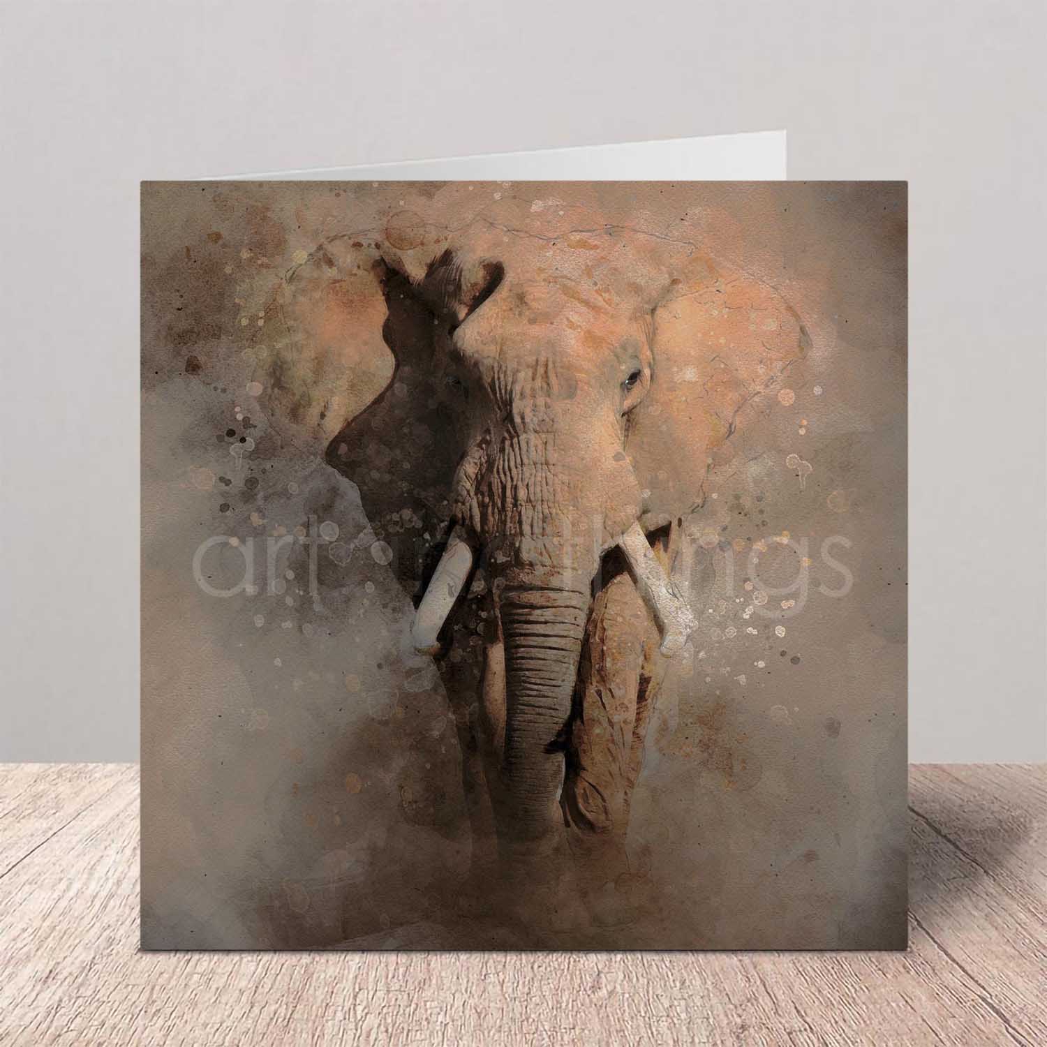 Elephant Safari Greeting Card