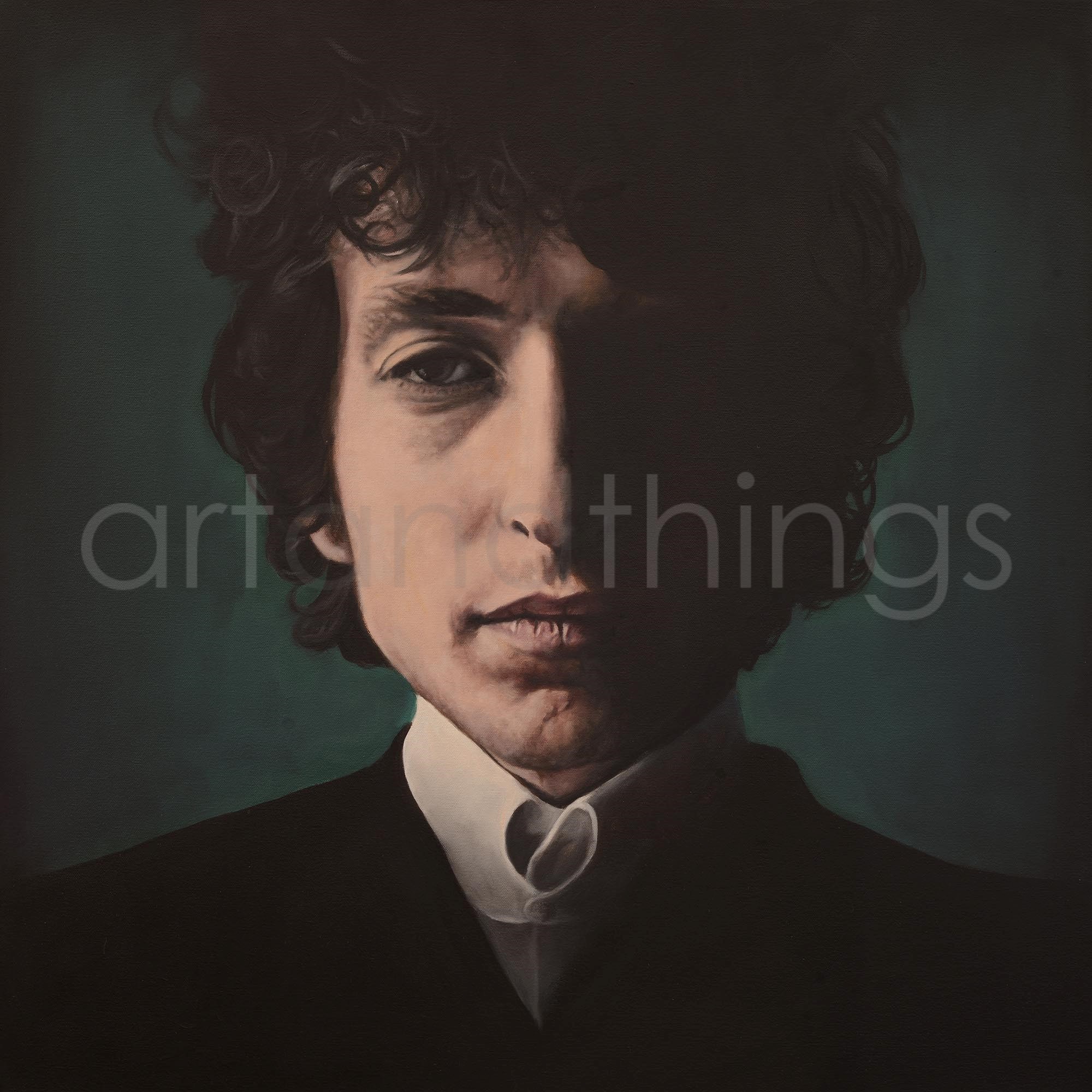 Bob Dylan Print Framed and Signed