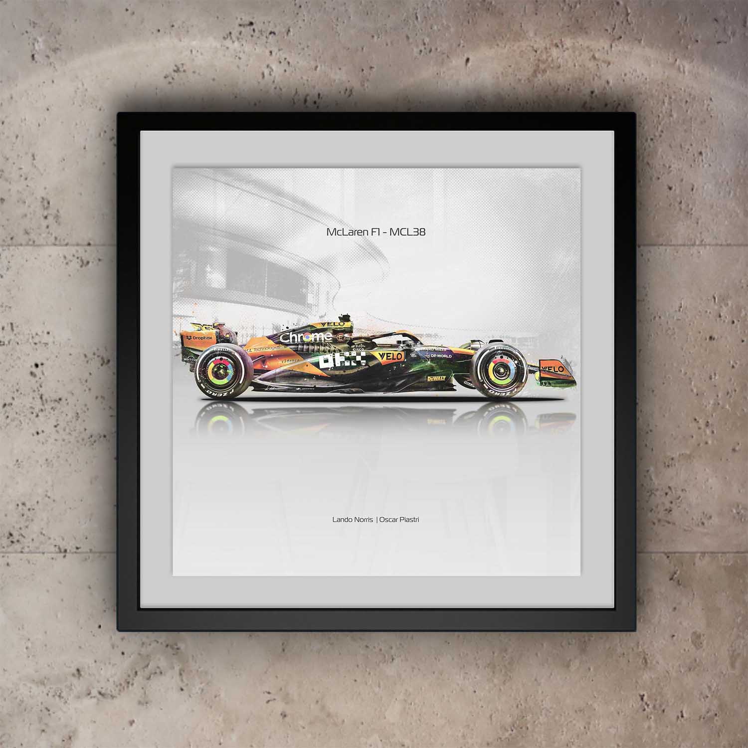 McLaren F1 MCL38 Car Side Print