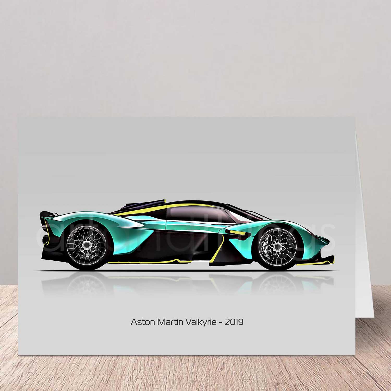 Aston Martin Valkyrie Greeting Card