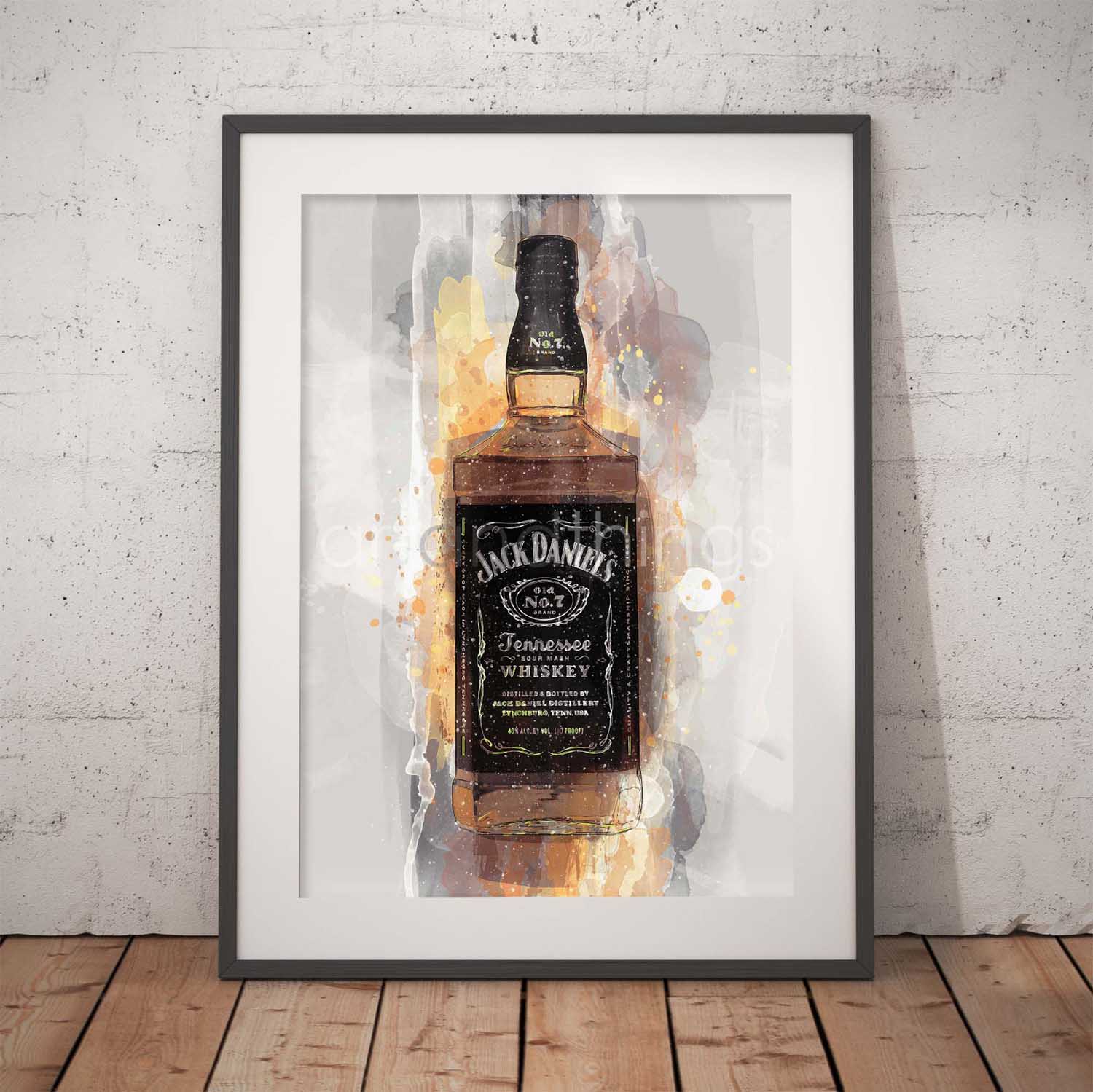 Jack Daniels Bottle Print
