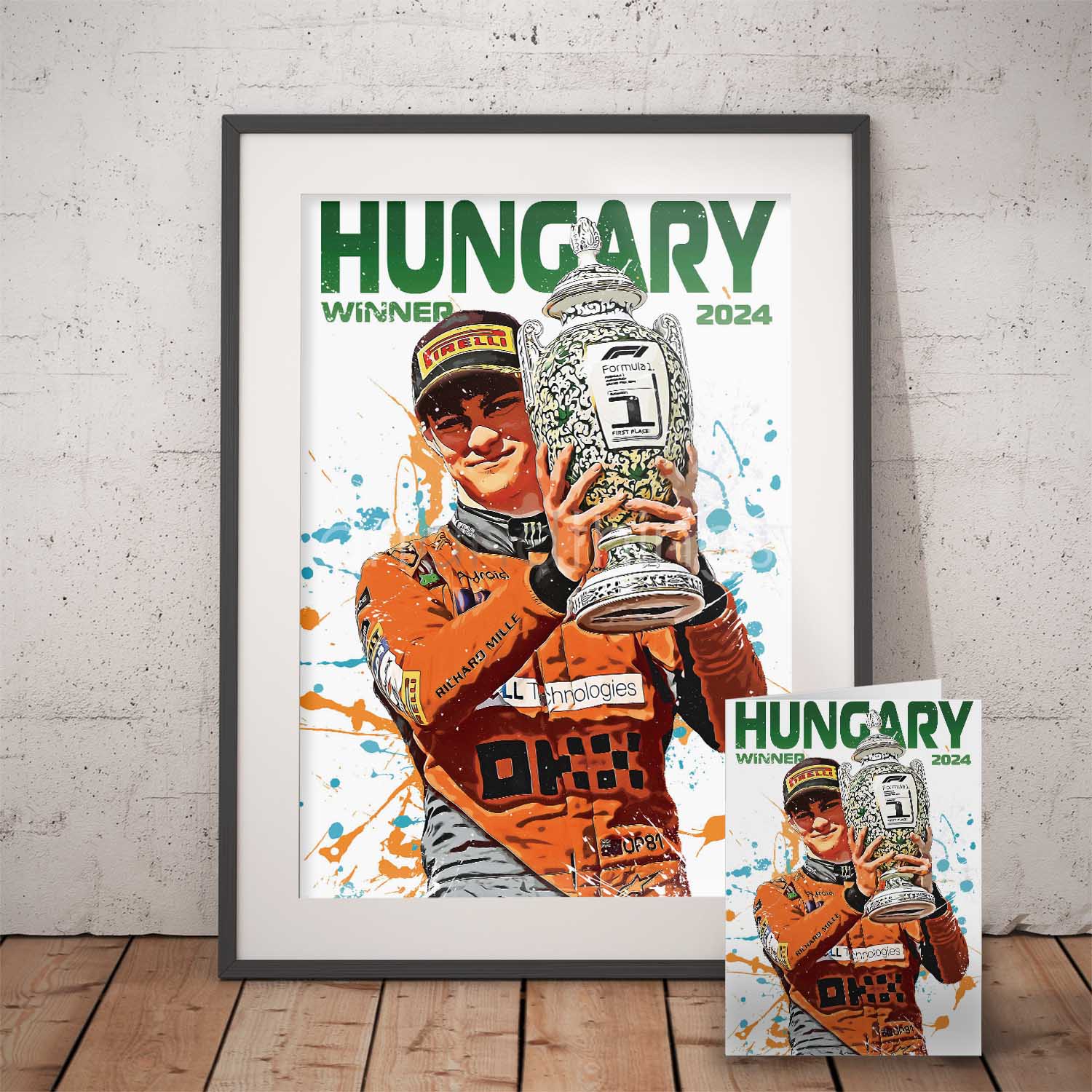 Oscar Piastri Hungary Print